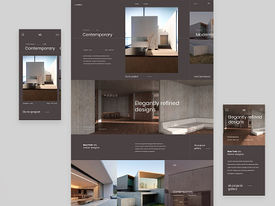 V. Architect - Home page app design application architect architecture design interior typography ui ux web web design website