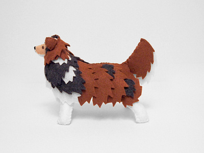 stuffed sheltie dog toy