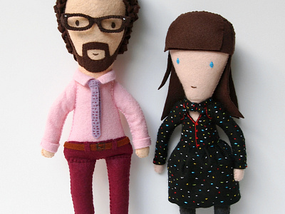 hipster rag dolls: full shot craft doll handmade hipster modern