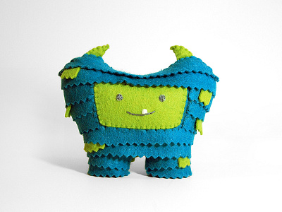 Tooth Monster felt fur monster tooth