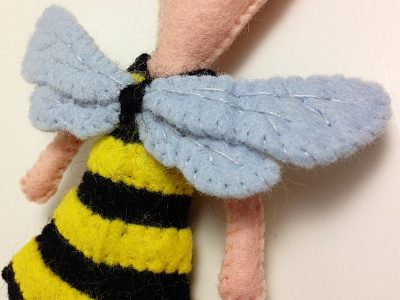 buzz buzz bee costume felt sewn wings