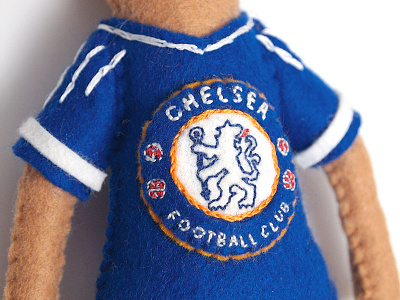 chelsea football club shirt chelsea embroidered felt football sewn shirt soccer