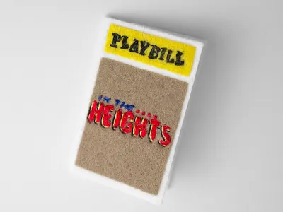 Tiny Felt Playbill book broadway heights playbill