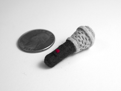 Felty Microphone doll felt microphone