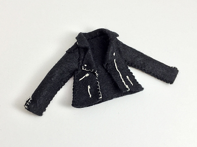 Felty Biker Jacket biker felt jacket motorcycle