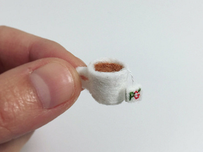 Felty Tea Time cup felt handmade pgtips tea