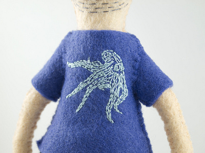 Felty Octopus embroidery felt handmade octopus thread