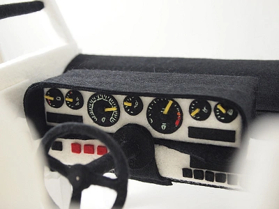 Felty Lamborghini Countach Dash car countach dashboard dials felt gauges lamborghini speedometer