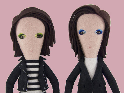 Felty Tegan & Sara Music Video! dolls felt handmade music puppets tegan and sara video