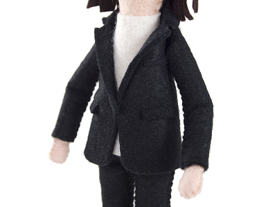 Felty Sara Blazer blazer doll felt handmade sara stitched. tegan