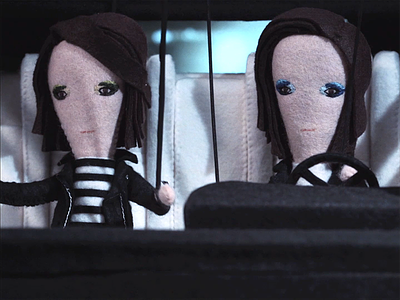 Tegan & Sara Music Video! With my dolls! car doll felt music puppets sara tegan video