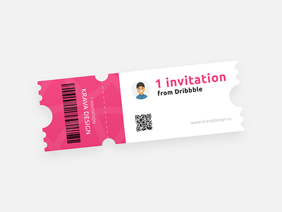 1 Dribbble Invite design dribbble invite one typography ui ux web