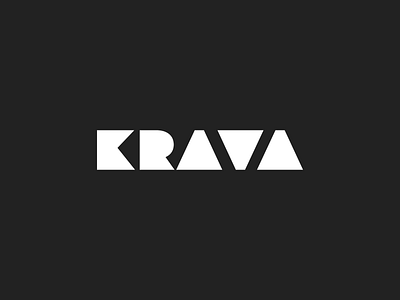 Logo Krava Design 2019 branding design illustration logo sketch app typography vector web