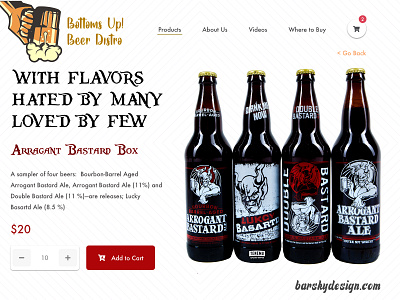 Design Concept for Beer Purchase Website