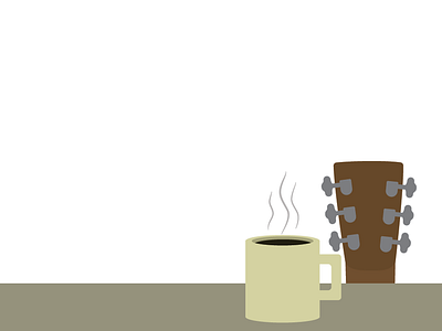Fresh Pots! coffee fresh pots guitar minimal mug music poster steam