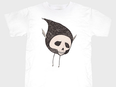 Death Head t shirt white