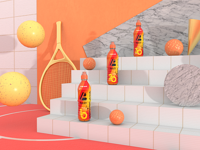 Bales — Isotonic Drink 3d arnold branding design logo orange packaging sport