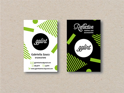 GGLINT business card design branding design logo typography vector