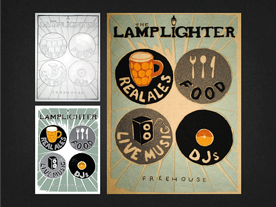 LAMPLIGHTER PUB poster design