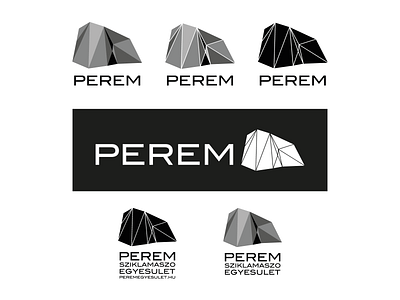 PEREM logo variations branding design logo vector