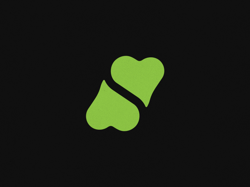 Superlove.ly app website s mark logo icon branding heart negative space love lovely super
