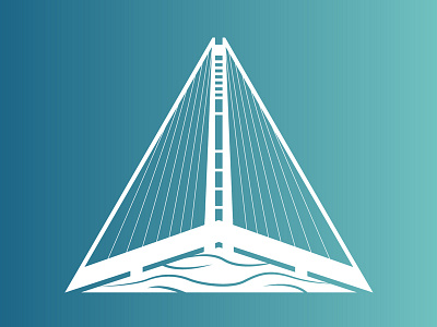 Bay Bridge Logo bay blue bridge chisaki debut francisco gradient kevin logo ocean san triangle