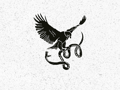 Eagle seal branding drawing dribbble illustration vintage