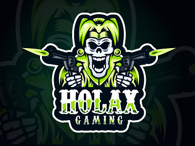 HoLAX Gaming Logo branding creative design gaming logo illustration illustrator logo mascort portait typography vector