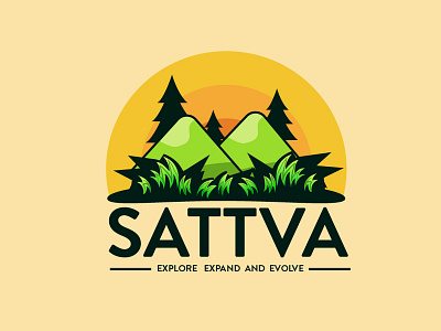 Sattva Logo illustrator logo typography vector