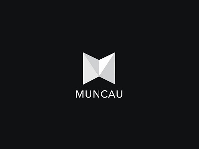 Muncau art blockchain branding design icon logo typography vector