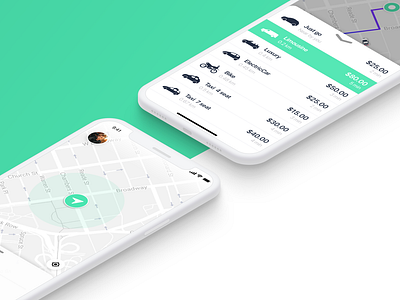 Taxify UI app car car app carsharing design ios ui ux