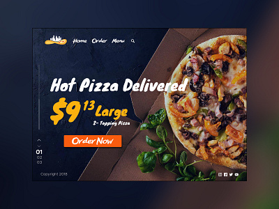 Pizza Shop design ui uidesign ux web webdesign website