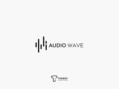 Audio wave logo graphics logo logodesign logographic minimal