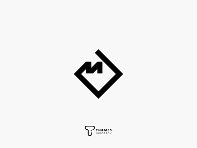 Typographic M Logo Concept