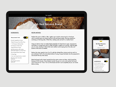 Responsive Recipe Design