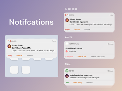 Notifications clean dailyui dailyui49 dailyuichallenge design interactions mobile notifications organised simple sketch sketchapp ui uidesign