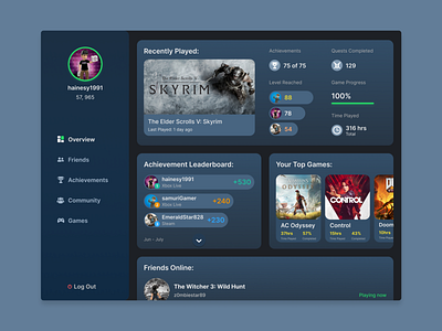 Gaming Stats Dashboard