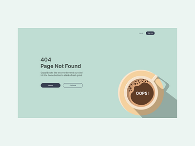 Daily UI 008 - 404 Page