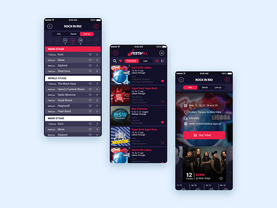 FestivAll App app branding design ui ux