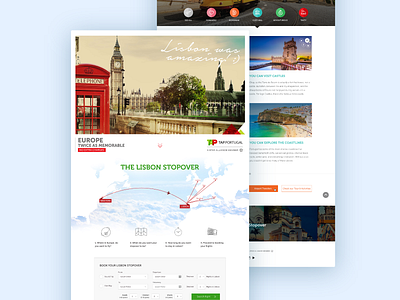 Tap StopOver Landing Page design ui ux web