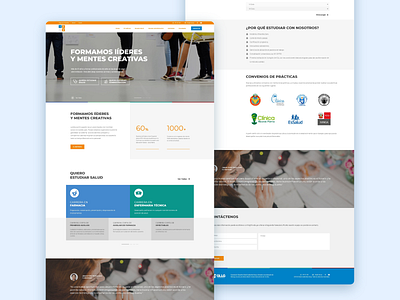 Iinstituto Villarreal Website design ui ux web