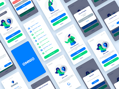 Omnio App app design icon minimal ui ux