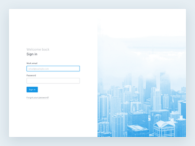 Sign in city graphik login ui