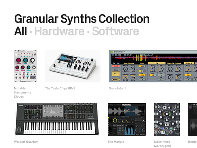 Granular Synths Collection gear granular music studio synth synthesizer