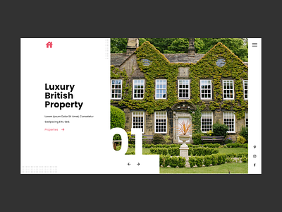 Luxury Property Website Concept adobe architecture british concept design luxury property ui ux website xd