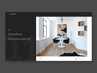 Interior Design Website Concept