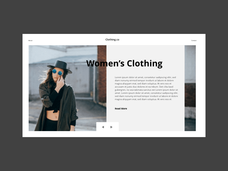 Fashion Website Concept