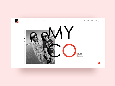 MyCo Women's Fashion-Home Page bayarea branding concept desktop logo design responsive design ui ux ui webdesign
