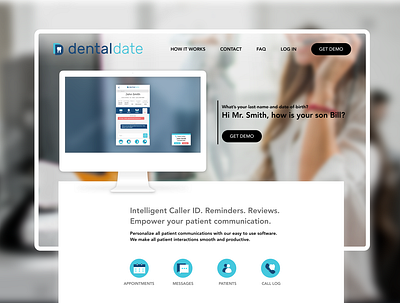 DentalDate Website Redesign dental website design desktop icons product sketchapp ui ux ux ui web design