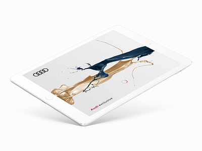 Audi exclusive – Splash Screen app audi exclusive ipad loading page splash screen ui ux design